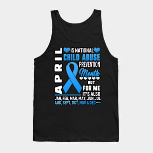 April Is National Child Abuse Month Tank Top